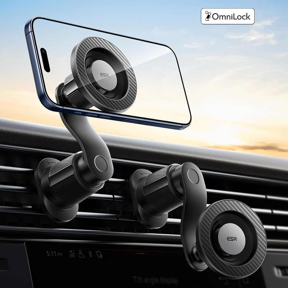 Uchwyt Samochodowy Magnetyczny ESR OmniLock Vent, Uniwersalny, Czarny