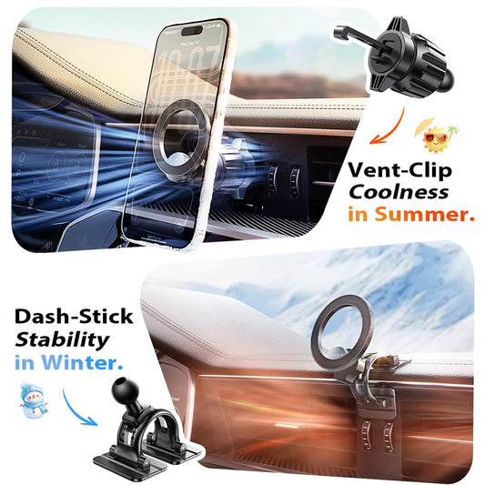 Uchwyt Samochodowy Magnetyczny Lisen, Uniwersalny, Czarny YL0223110033