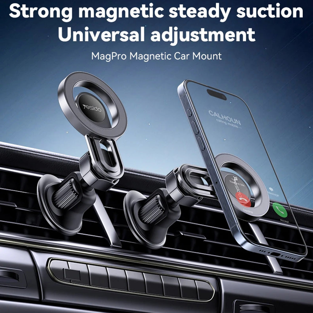 Yesido C209 Magnetic Car Holder, Universal, Black