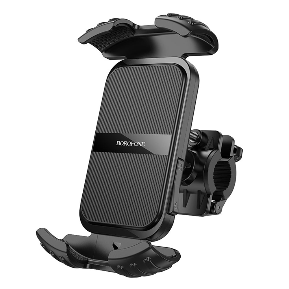 Uchwyt Rowerowy Motocyklowy Borofone BH105 Basalt, 4.7 cala - 7 cali, Czarny