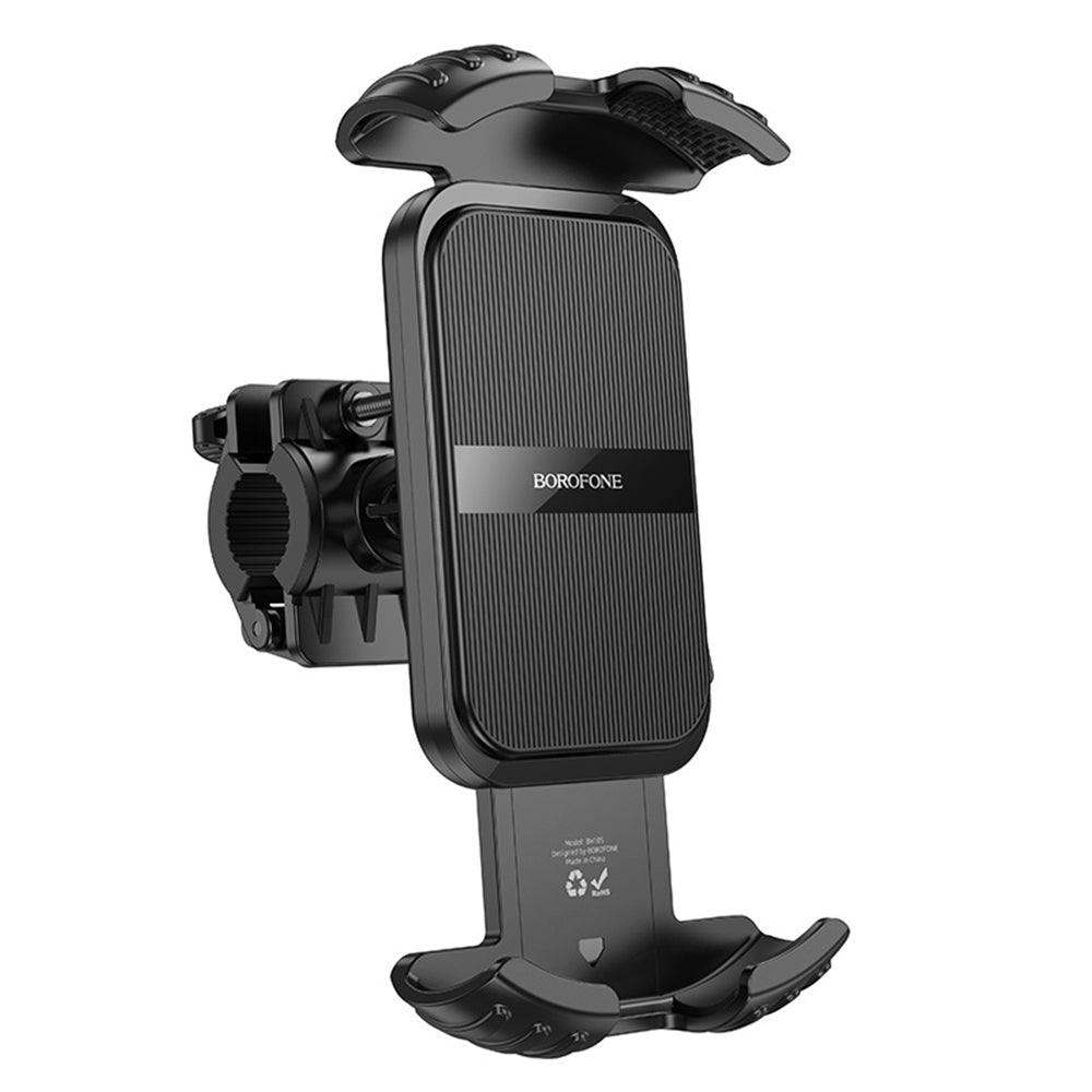 Uchwyt Rowerowy Motocyklowy Borofone BH105 Basalt, 4.7 cala - 7 cali, Czarny