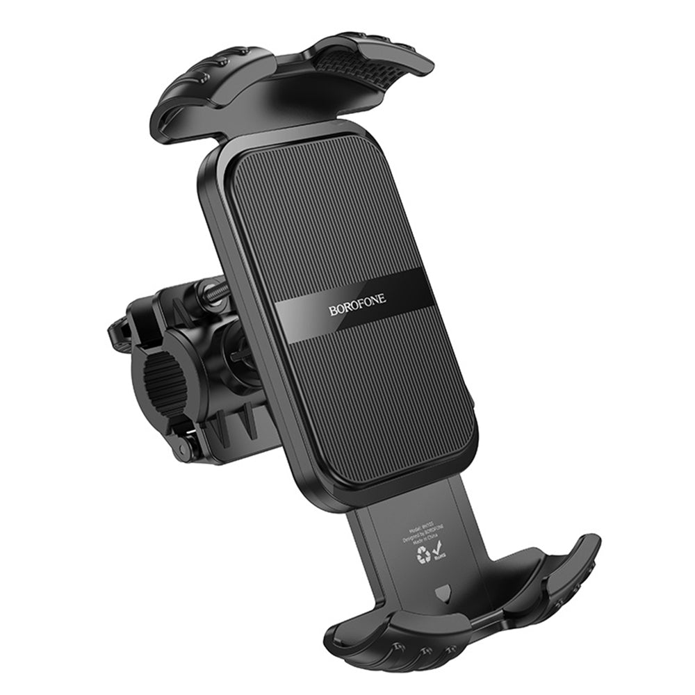 Uchwyt Rowerowy Motocyklowy Borofone BH105 Basalt, 4.7 cala - 7 cali, Czarny