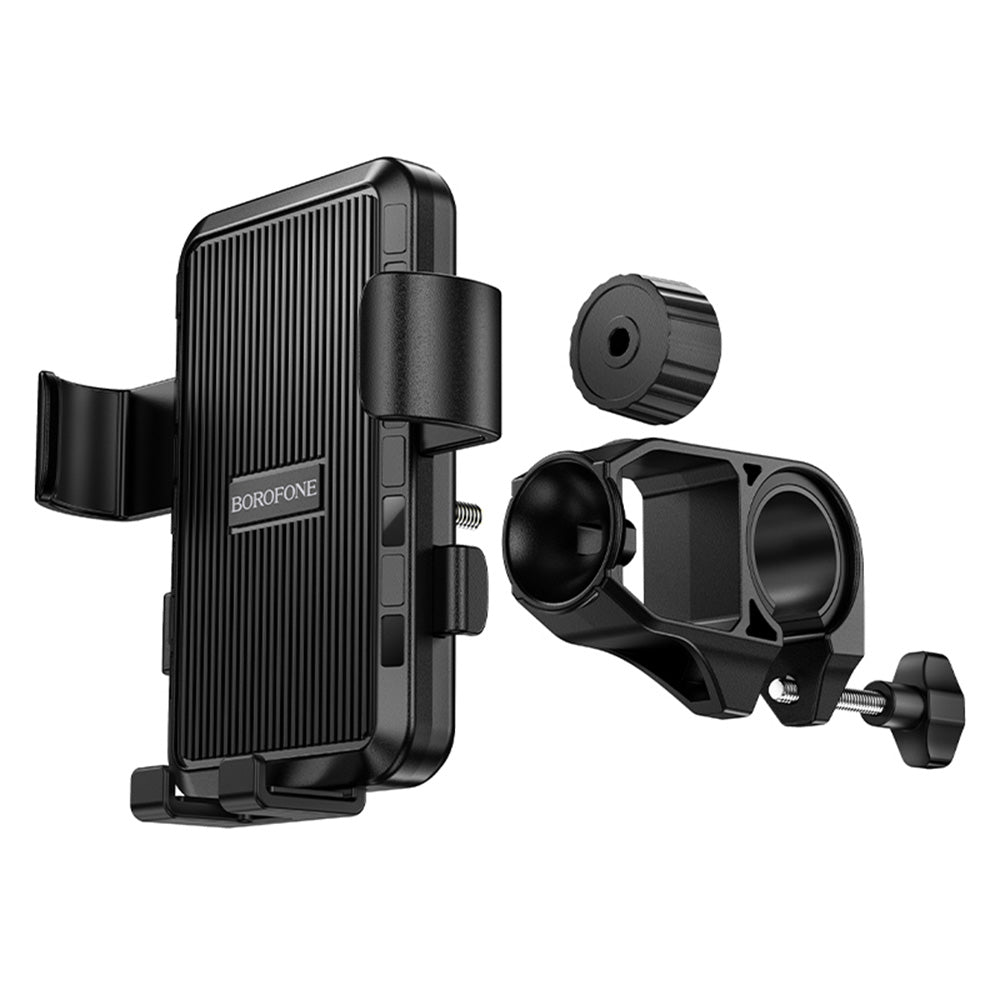 Uchwyt Rowerowy Motocyklowy Borofone BH13 Knight, 4.5 cala - 7 cali, Czarny