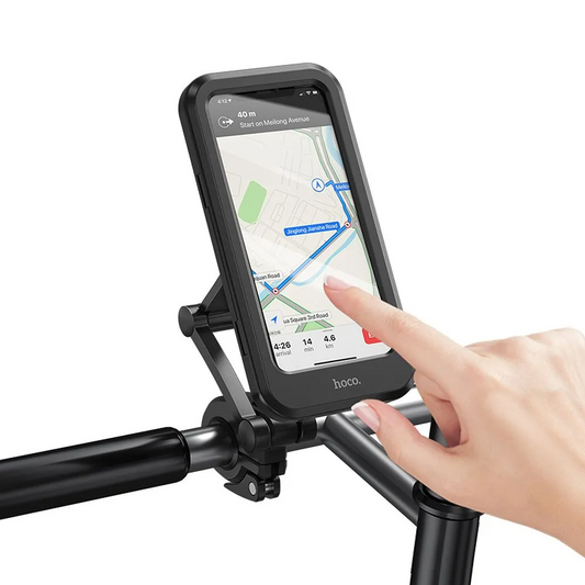 Uchwyt rowerowy i motocyklowy HOCO CA101, 4,5 cala - 7 cali, czarny