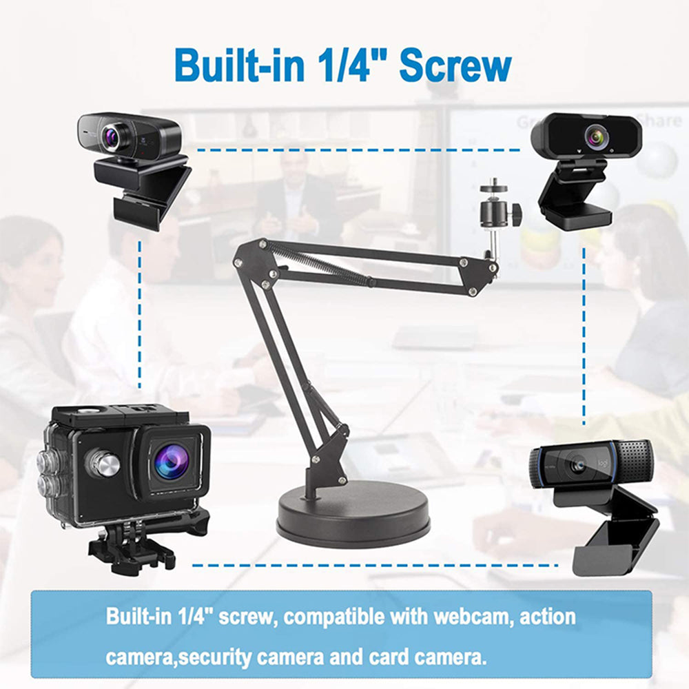 Desk Stand 1/4inch Techsuit GT6 for Camera / Microphone, Black