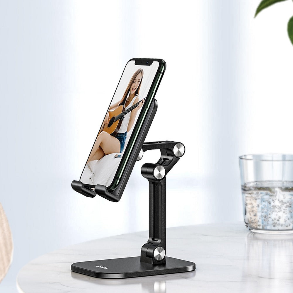 Stojak biurkowy HOCO Excelente PH34 na telefon / tablet, 4.7 cala - 13 cali, Czarny