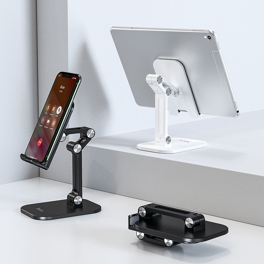 Stojak biurkowy HOCO Excelente PH34 na telefon / tablet, 4.7 cala - 13 cali, Czarny
