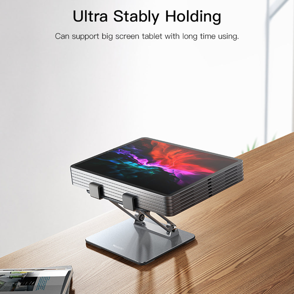 Stojak biurkowy Yesido C185 na telefon / tablet, 4,5 cala - 13 cali, srebrny