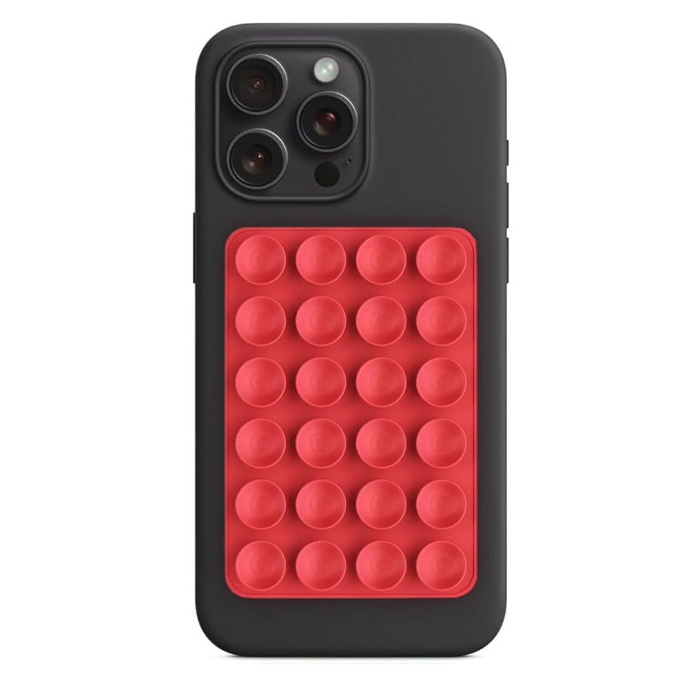 Uchwyt z Przyssawkami Techsuit SR-PAD, Czerwony