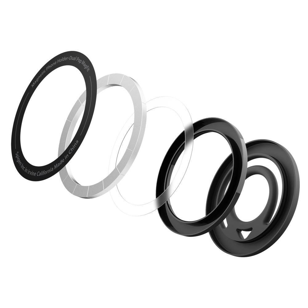Uchwyt na pierścień Spigen Dual Pop, Uniwersalny, Czarny AMP08886