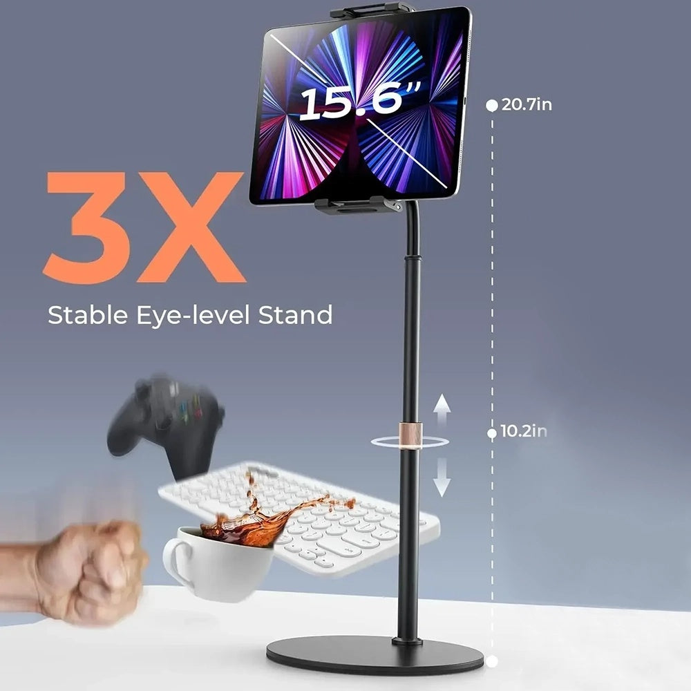 Stojak biurkowy Lisen na telefon / tabletę, 4.7inch - 12.9inch, Czarny YL0420050002