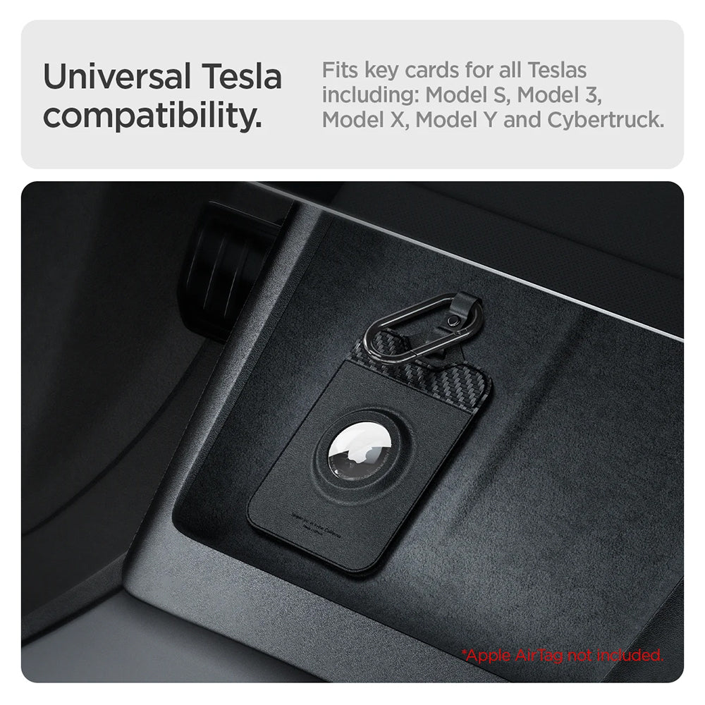 Uchwyt na klucz Spigen Air Fit do Tesla / Apple AirTag, zestaw 2 sztuki ACP08793