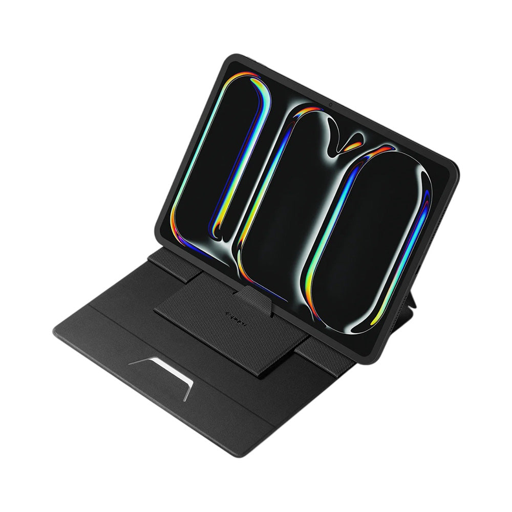 Podstawka Spigen Slim Fold LD201-S8 do laptopa max. 16 cali, Czarna AMP11117