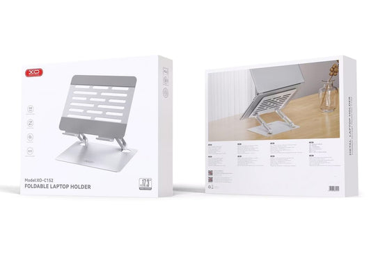 Podstawka XO Design C152 do laptopa max. 17,3 cala, Srebrna