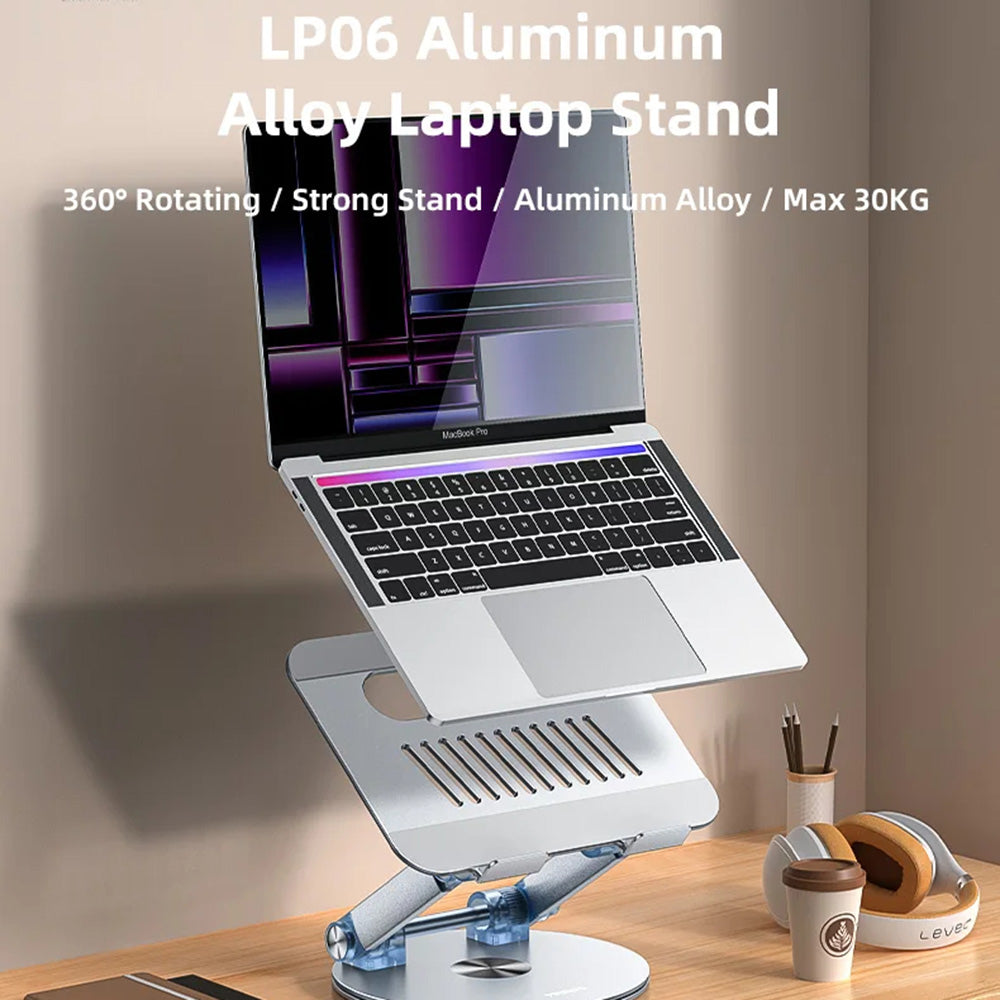Podstawka Yesido LP06 na laptopa 10 cali - 17,3 cala, Srebrna