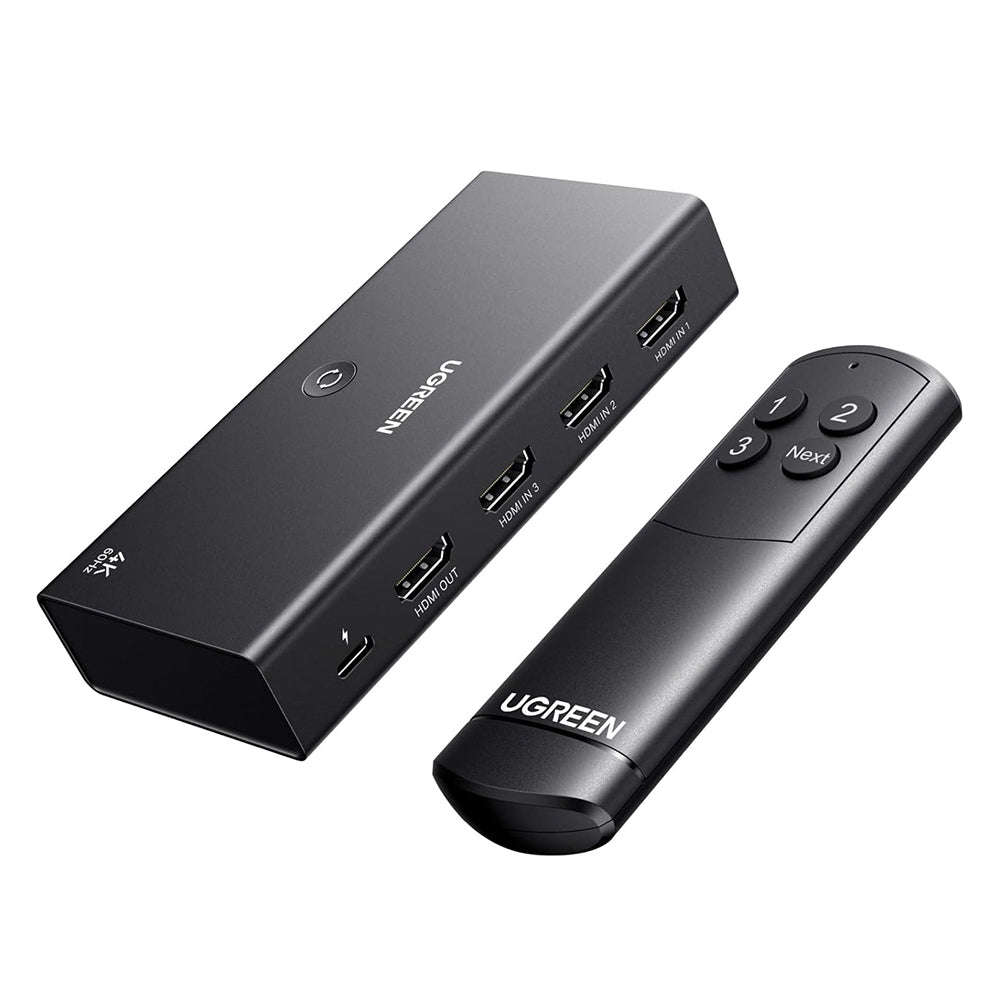 Switch Video HDMI UGREEN AW504 (55857), Czarny
