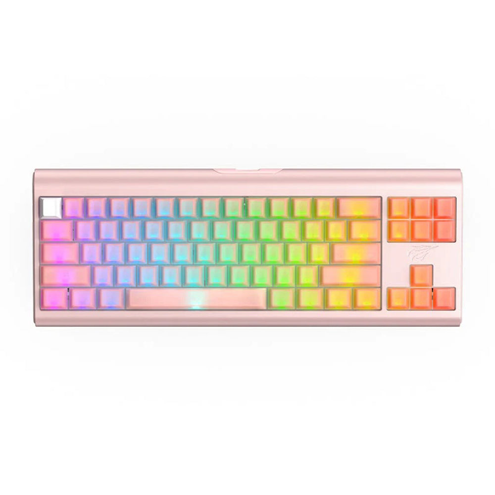 Klawiatura Gamingowa Przewodowa USB HAVIT KB896L, RGB, 1.2m, Różowa