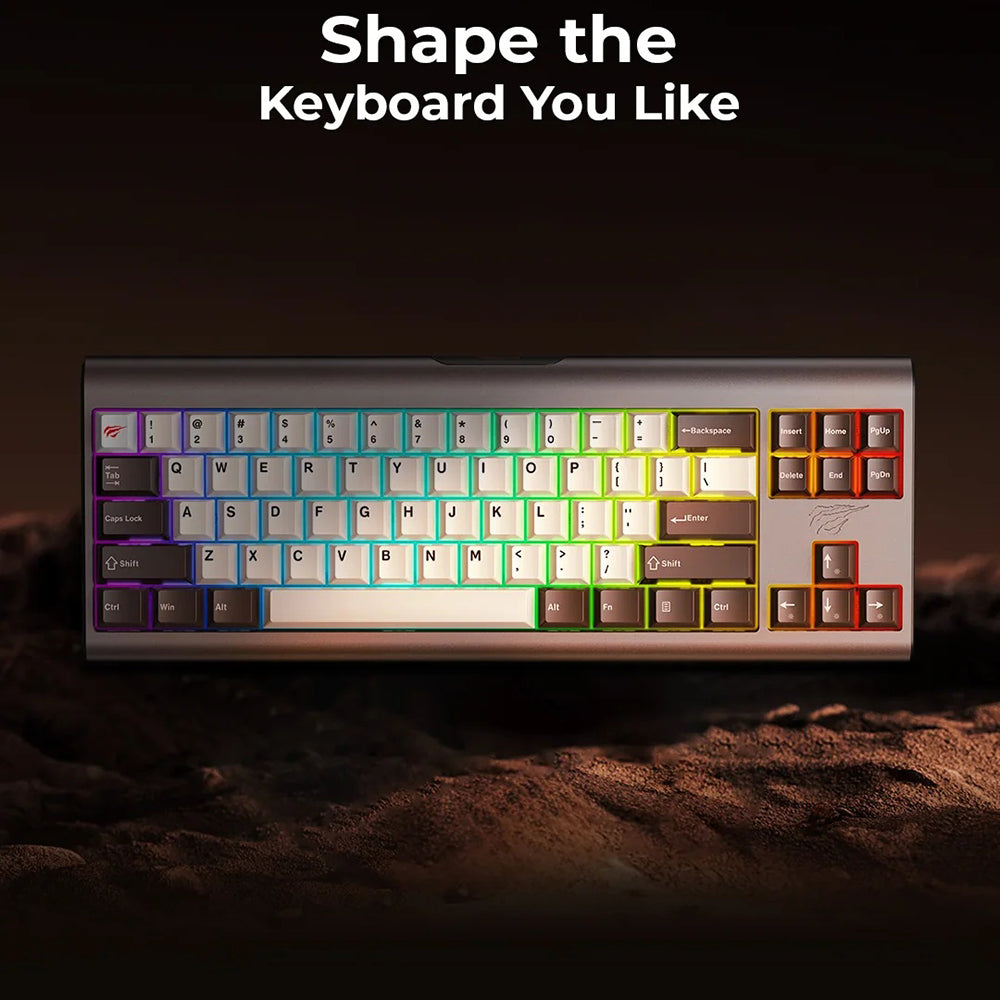 Klawiatura Gamingowa Przewodowa USB HAVIT KB896L, RGB, 1.2m, Różowa