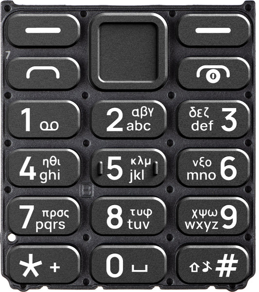 Klawiatura grecka do HMD 110 / Nokia 110 (2024), czarna