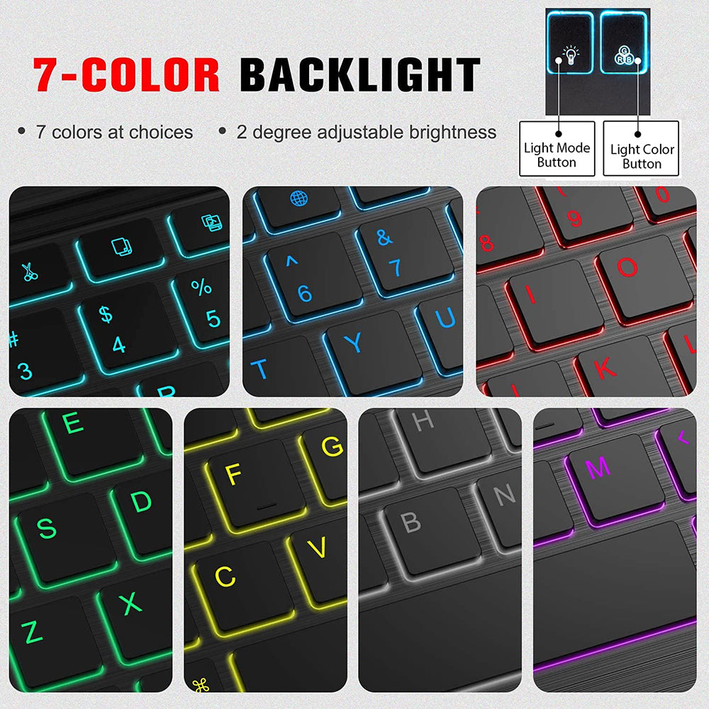 Klawiatura bezprzewodowa Techsuit WK1, RGB, Czarna