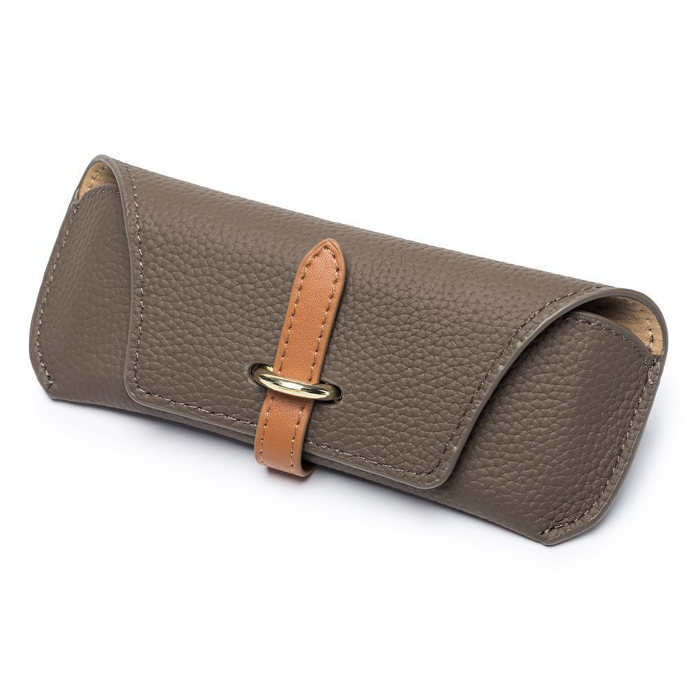 Etui na okulary Techsuit ETL3, 170mm x 65mm x 20mm, Brązowy