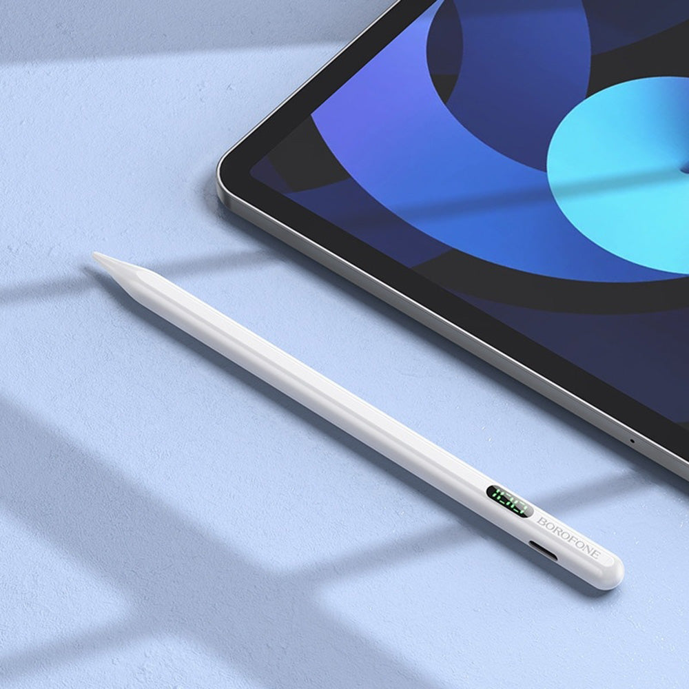 Touch Pen Borofone BG101 dla serii Apple iPad, Wersja Aktywna, Biały