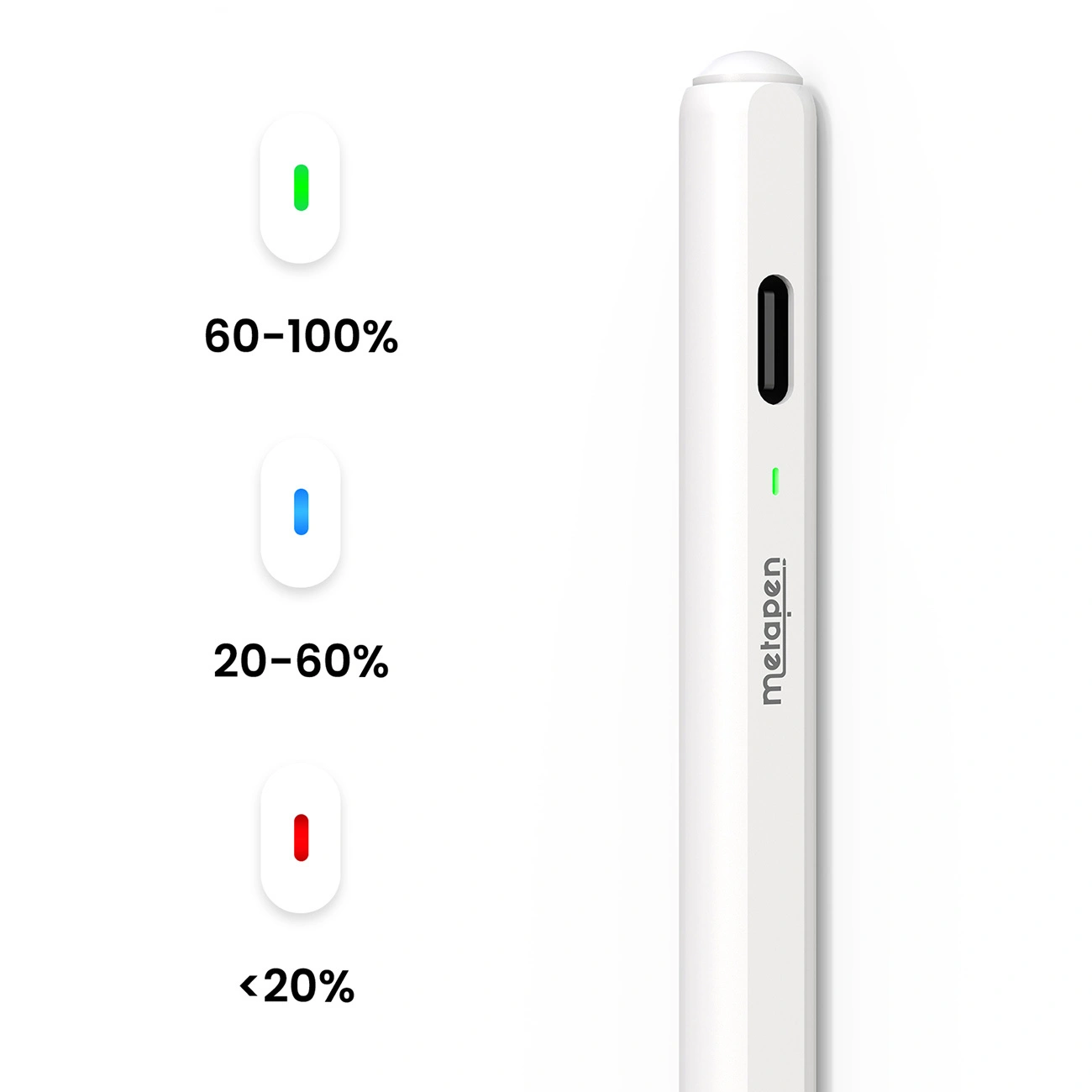 Rysik Metapen Air8 Pro do Apple iPad, Wersja Active, Biały ME-APP172