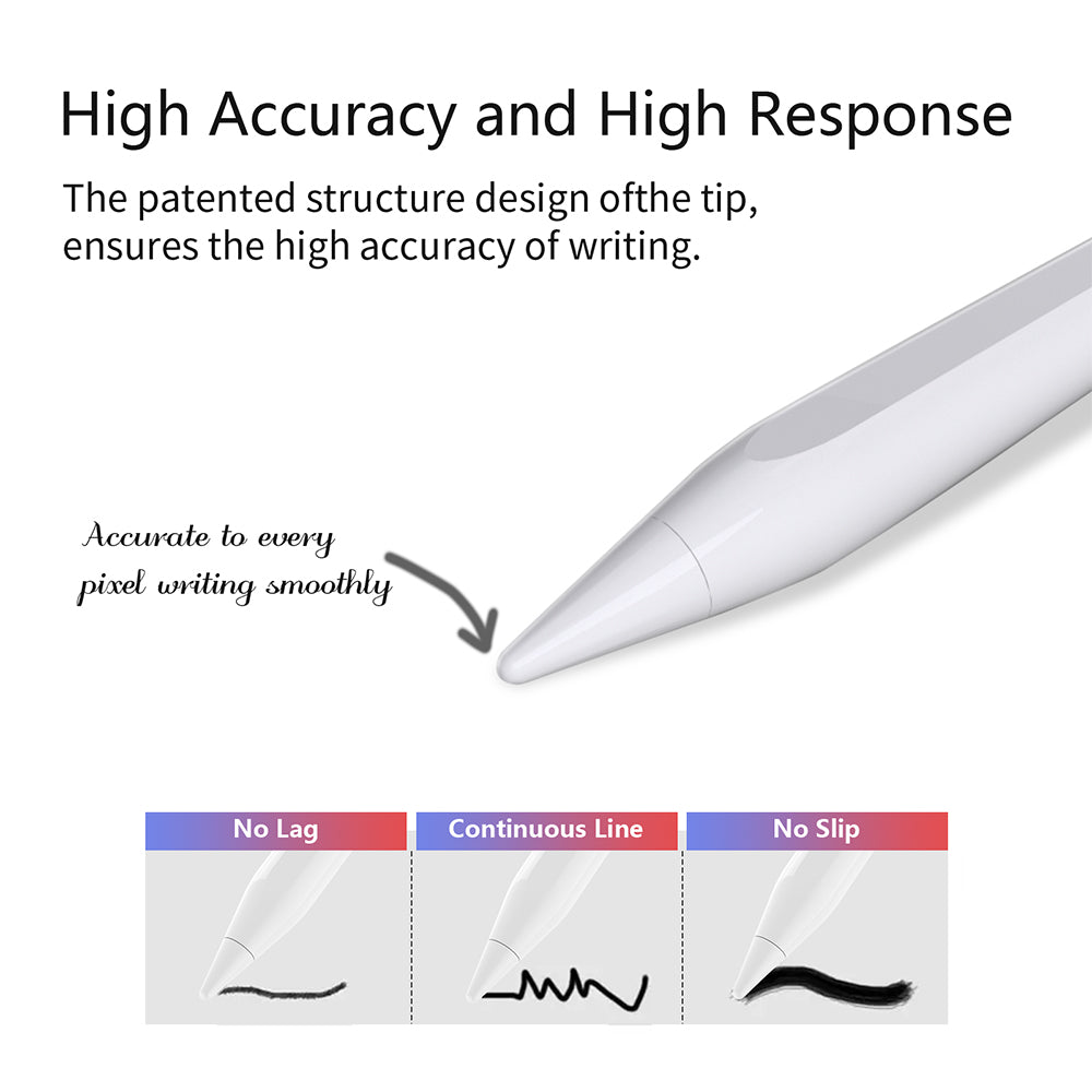 Touch Pen Techsuit AC10-CP dla Apple iPad, Wersja Aktywna, Biały