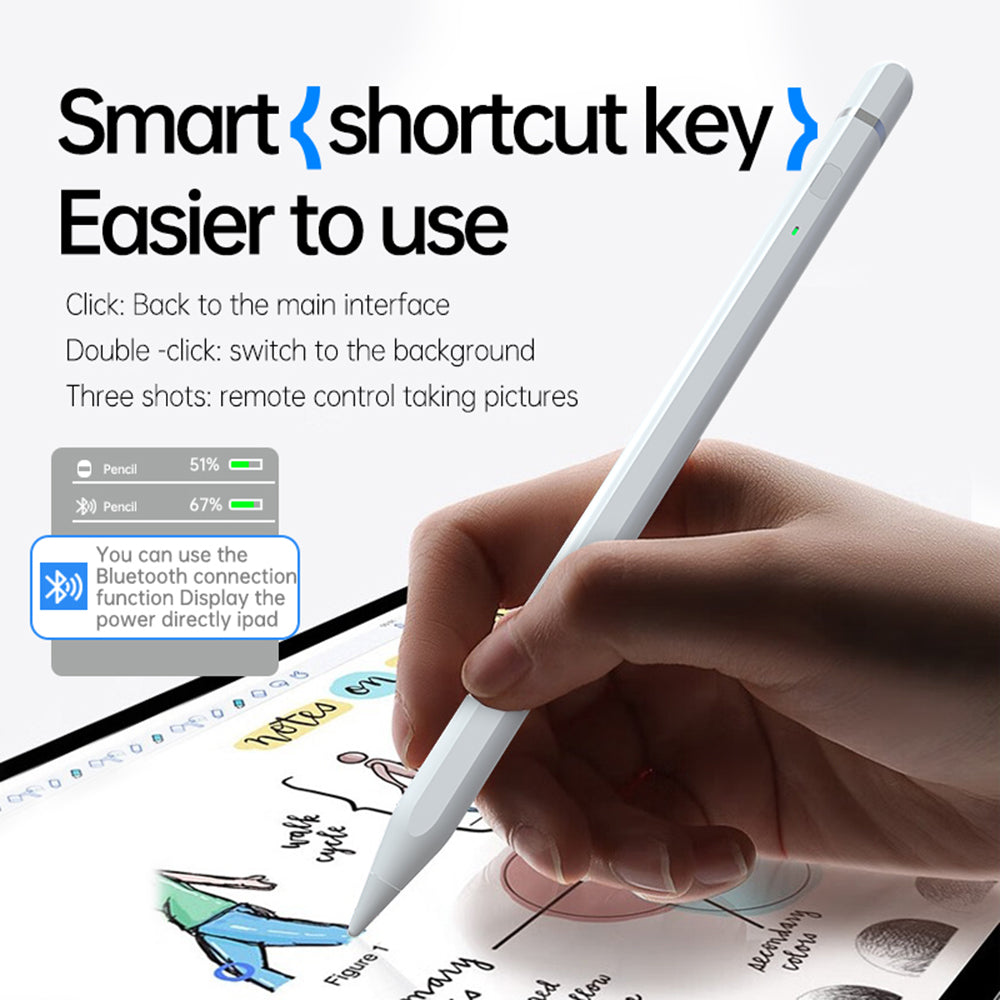 Touch Pen Techsuit AP01 Pro dla Apple iPad, Wersja Aktywna, Biały