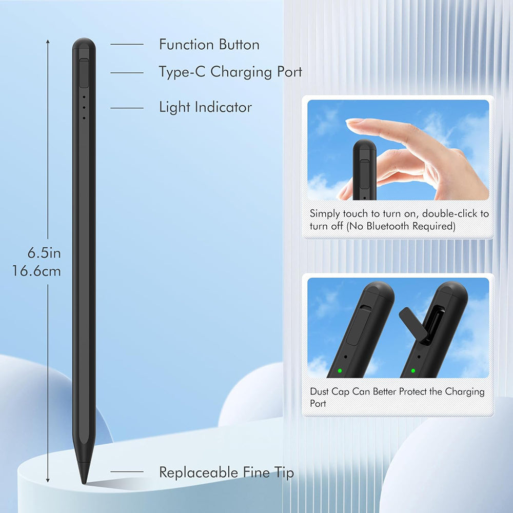 Touch Pen Techsuit AX10-T dla Apple iPad, Wersja Aktywna, Biały