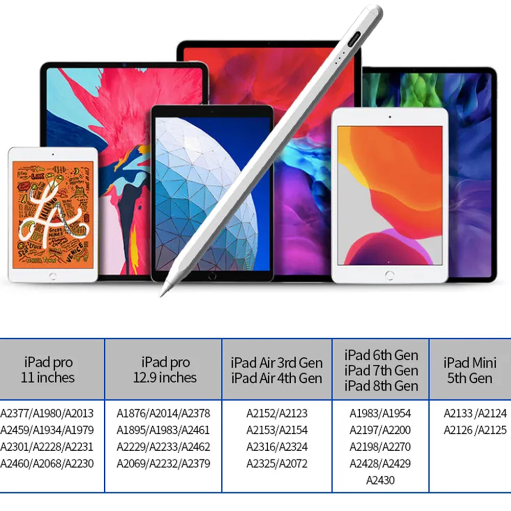 Touch Pen Techsuit JA04 dla Apple iPad, Wersja Aktywna, Biały