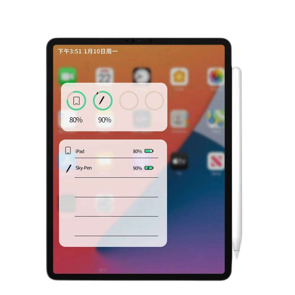 Touch Pen Techsuit M2 dla Apple iPad, Wersja Aktywna, Biały