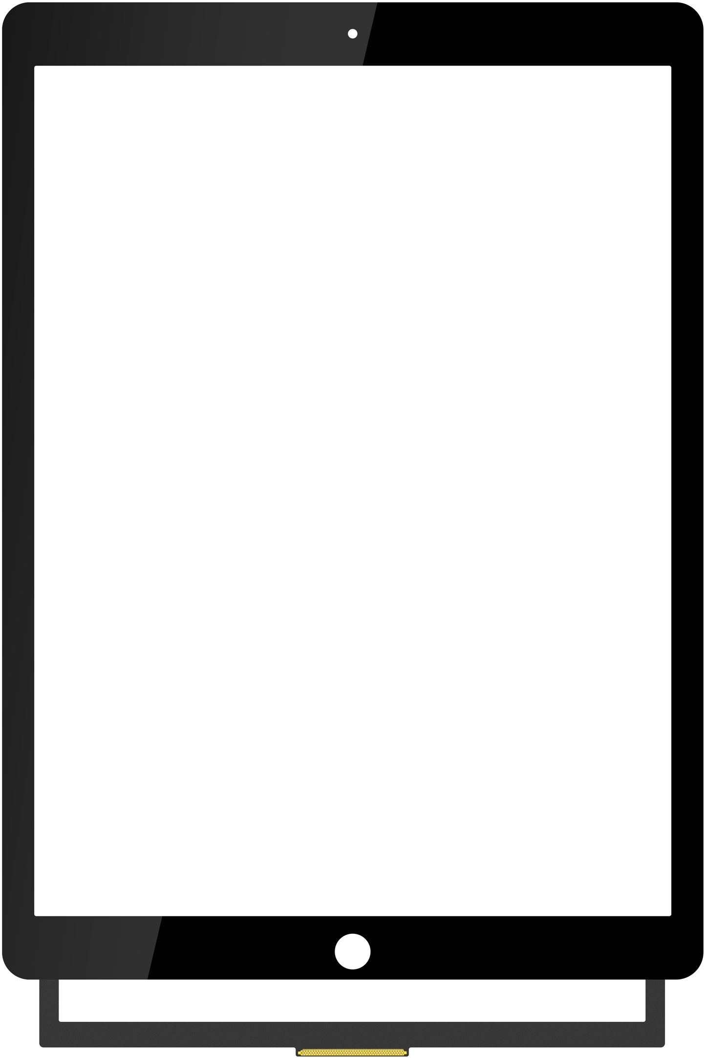 Touchscreen Forward Guard OCA do Apple iPad Pro 12.9 (2017), Czarny