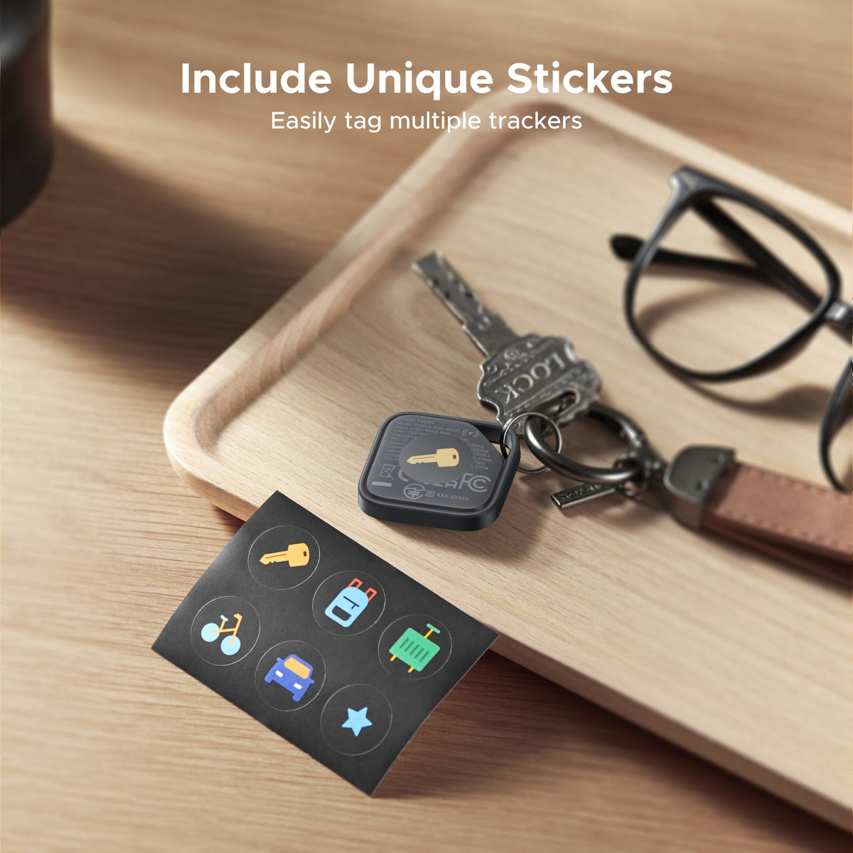 UGREEN SmartTag Pro Smart CM916 (75646P) for iOS / Android Series, Set of 4 pieces, Black