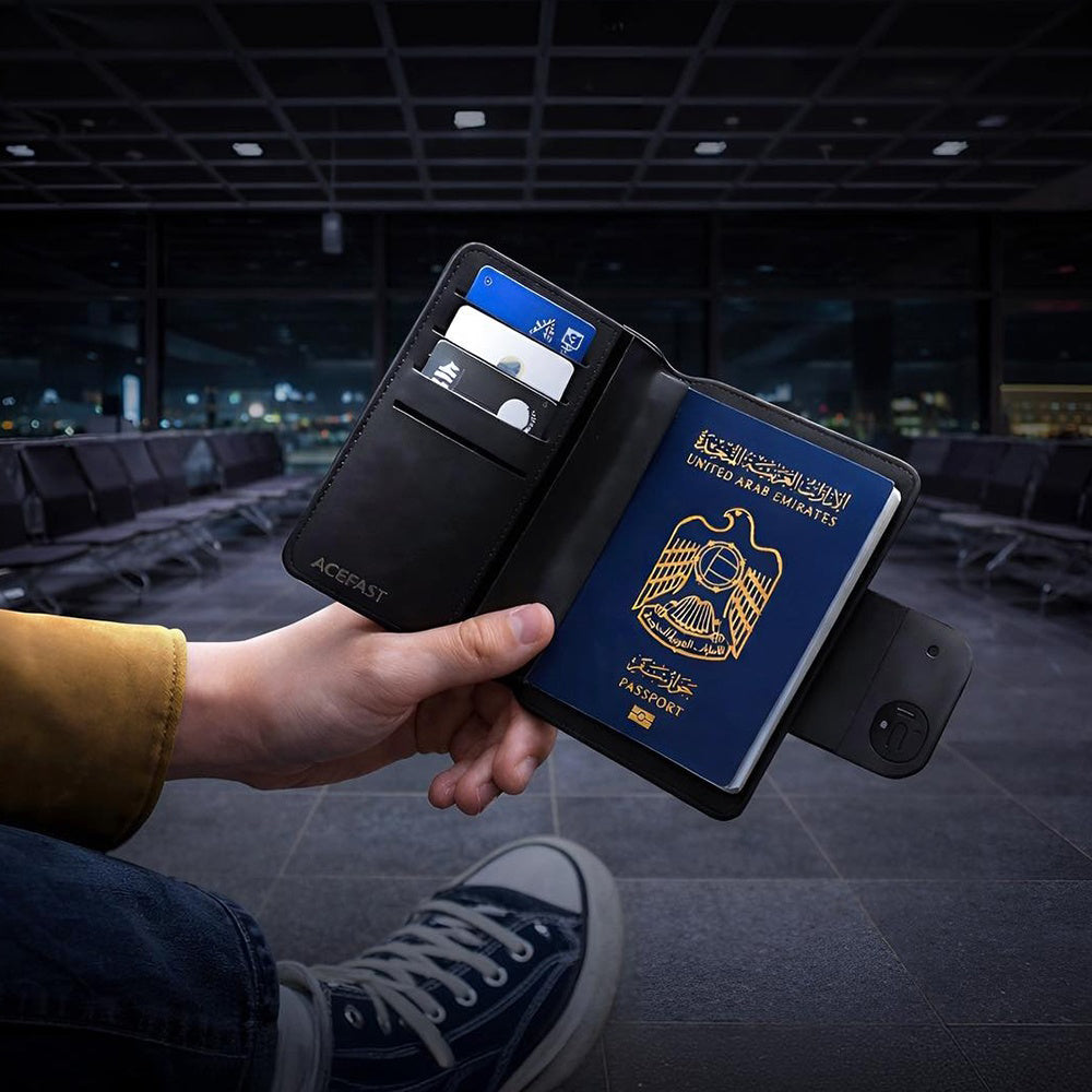 Acefast SmartTag Passport S6 dla serii iOS, Czarny
