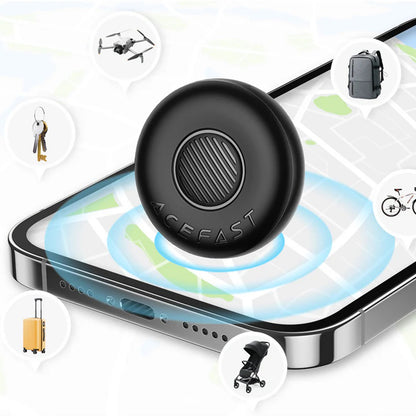 Acefast SmartTag S1 dla serii iOS, Zestaw 4 sztuki, Szary