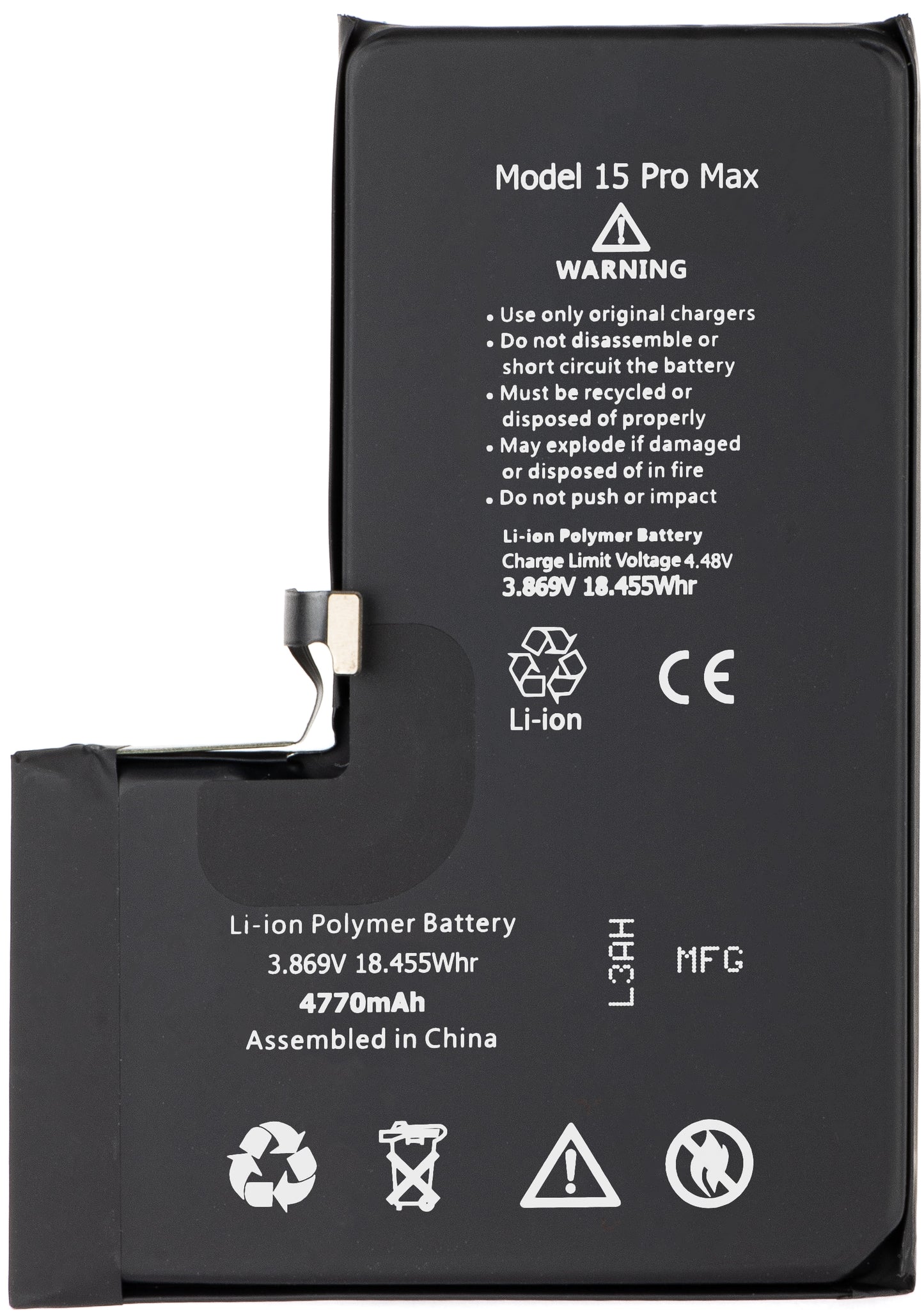 Akumulator Apple iPhone 15 Pro Max, High Capacity