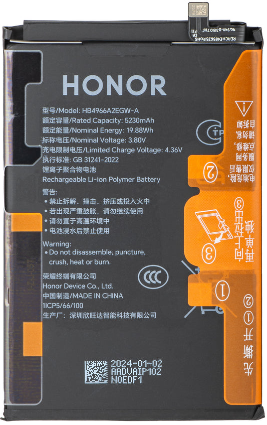 Akumulator Honor X7b 4G, HB4966A2EGW, Swap