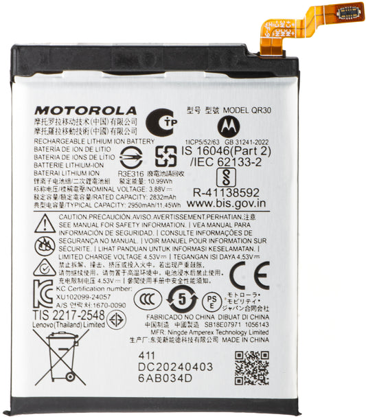 Akumulator Motorola Razr+ 2025 / Razr+ 2024 / Razr 50 Ultra, QR30, Service Pack SB18E07971