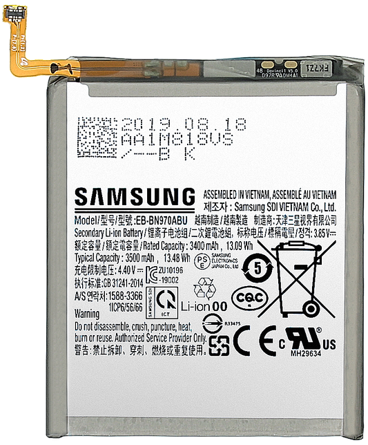 Bateria Samsung Galaxy Note10 N970, EB-BN970ABU, wymiana