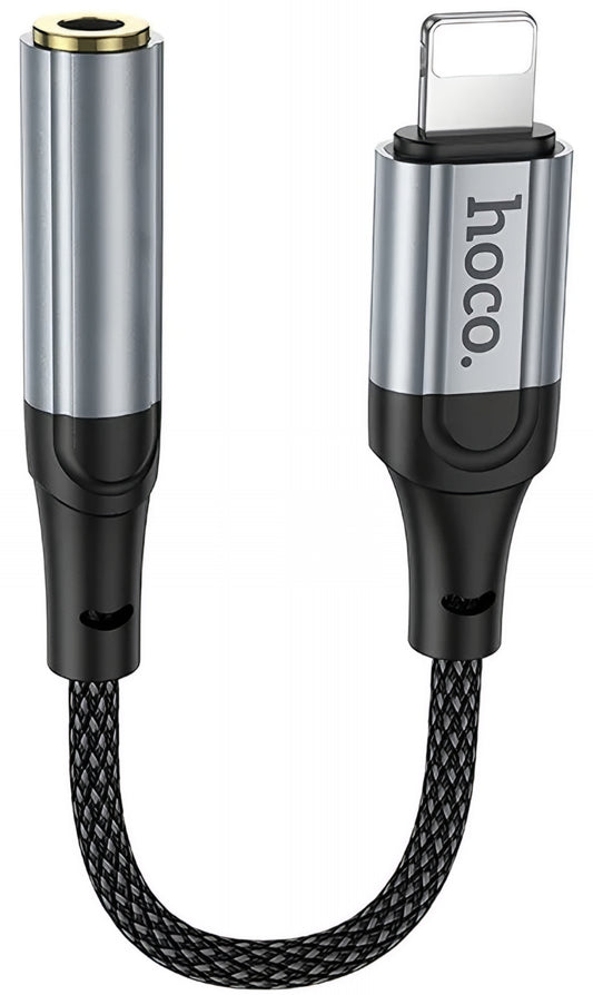 Adapter Audio Lightning - 3,5 mm HOCO LS36A, Szary