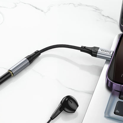 Adapter Audio Lightning - 3,5 mm HOCO LS36A, Szary