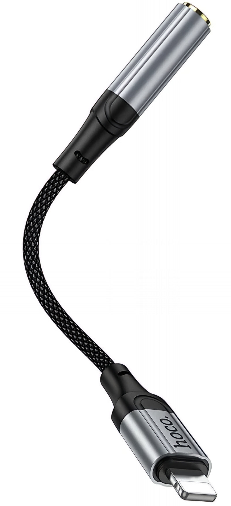 Adapter Audio Lightning - 3,5 mm HOCO LS36A, Szary