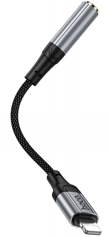 Adapter Audio Lightning - 3,5 mm HOCO LS36A, Szary