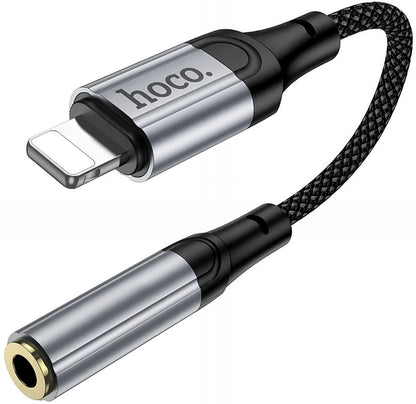 Adapter Audio Lightning - 3,5 mm HOCO LS36A, Szary