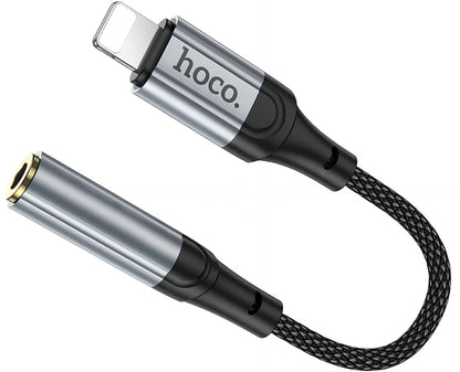 Adapter Audio Lightning - 3,5 mm HOCO LS36A, Szary