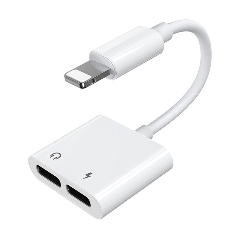 Adapter Audio Lightning na Lightning Joyroom S-Y104 Ben, z portem ładowania Lightning, Biały
