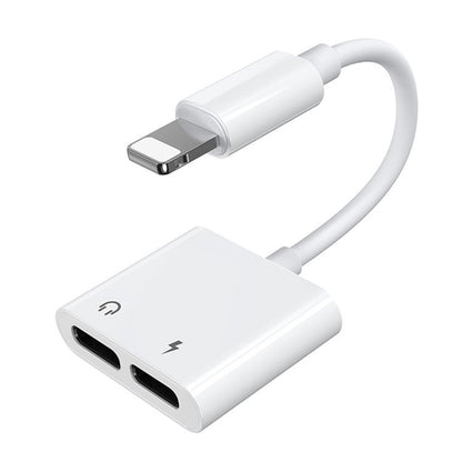 Adapter Audio Lightning na Lightning Joyroom S-Y104 Ben, z portem ładowania Lightning, Biały