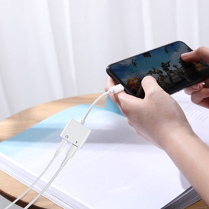 Adapter Audio Lightning - 2 x Lightning Joyroom S-Y104, Biały