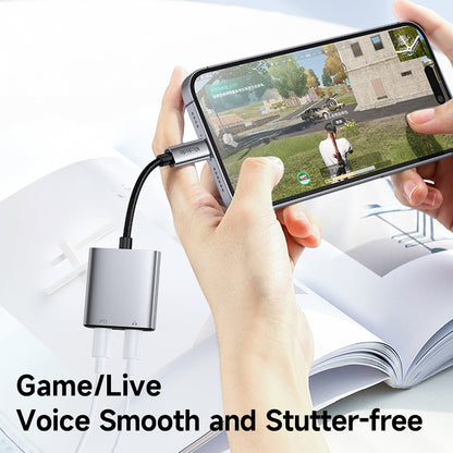 Adapter Audio Lightning - Lightning / Lightning McDodo CA-5560 Wales, Szary